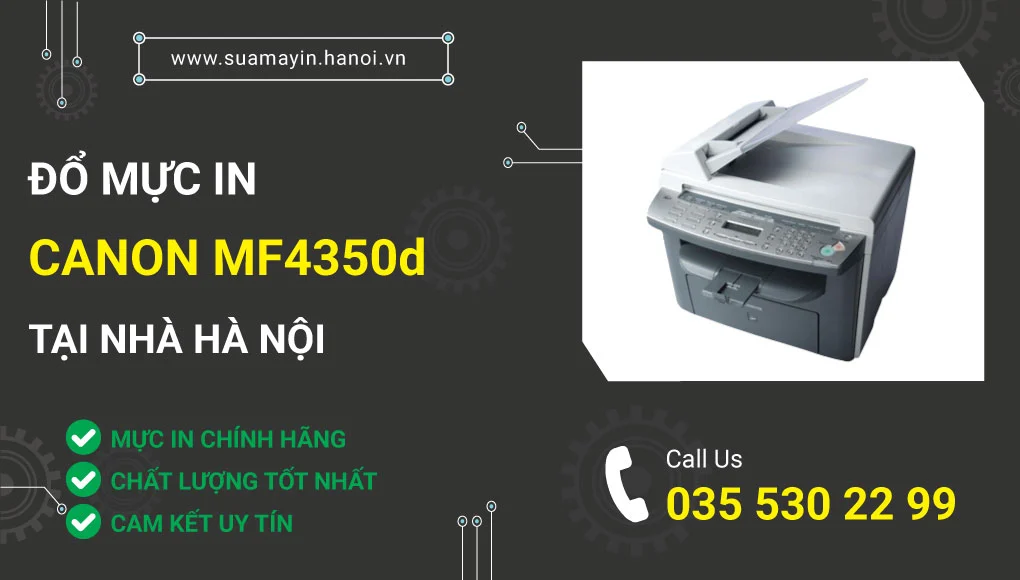 Đổ mực máy in Canon MF4350d