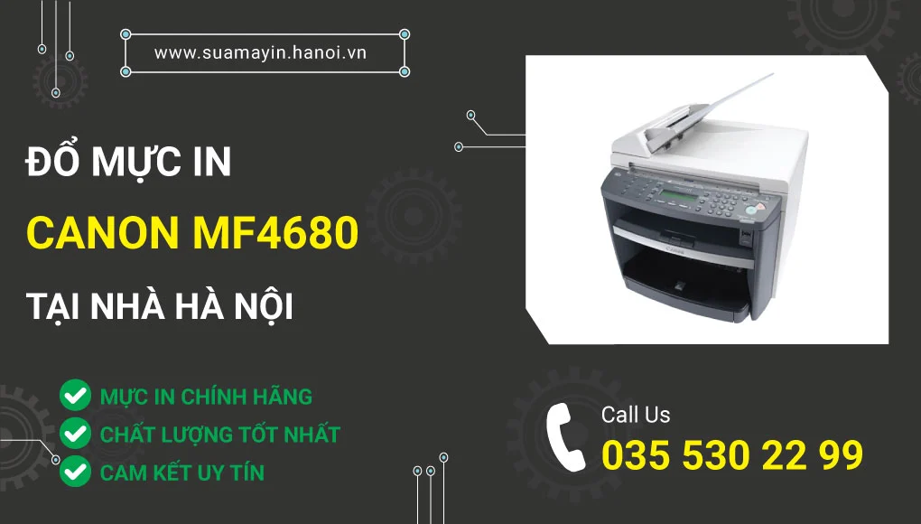 Đổ mực máy in Canon MF4680